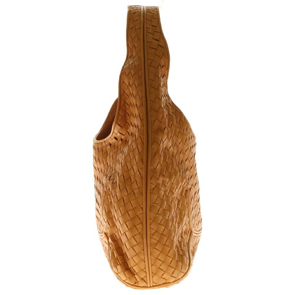 BOTTEGA VENETA Intrecciato Hobo Leather Hobo Shoulder Bag Orange - Picture 3 of 6